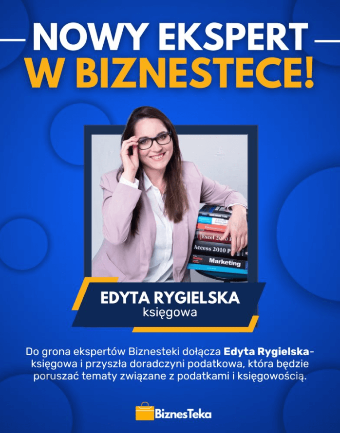 Edyta Rygielska jako ekspert Bizneseki